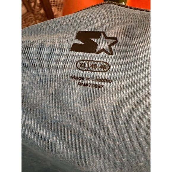Starter Dri-Star Light Blue Performance Short Sleeve Men's T-shirt - Picture 4 of 4